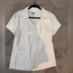 PGA Tour Women’s Golf Top Neck White XL NWOT